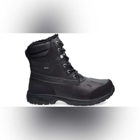 UGG | Men’s Felton Black WaterProof Leather Snow Boots NEW - Picture 15 of 15